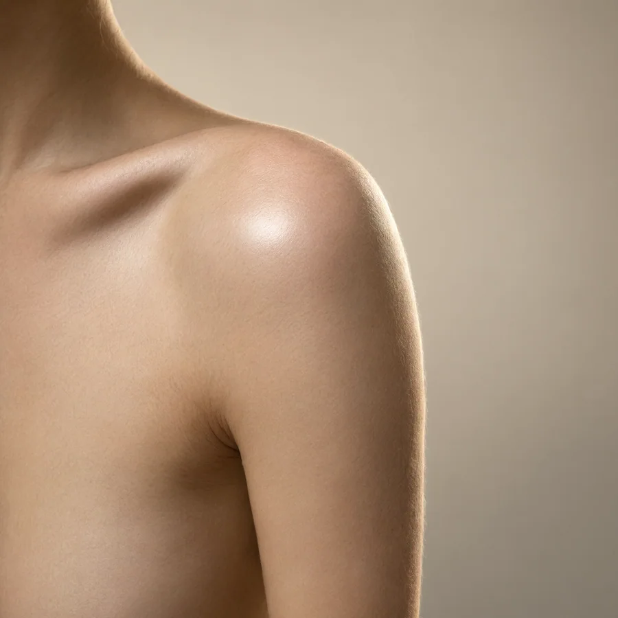 Foto de referencia: hombro y brazo sin tatuar